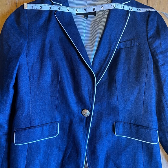 Talbots blue and white blazer worn once - Picture 4 of 8